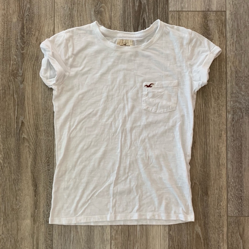 White Hollister Tee